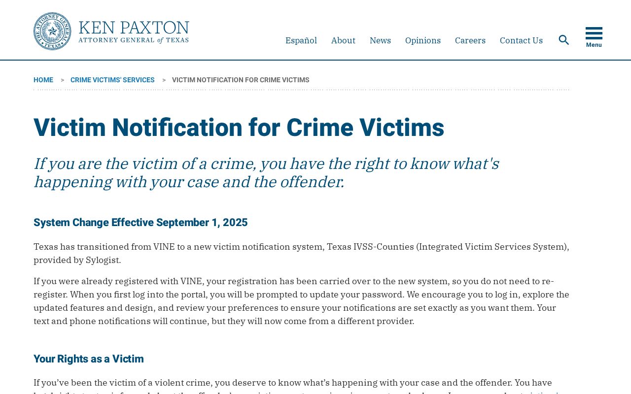 Texas IVSS transition for Val Verde County release notifications